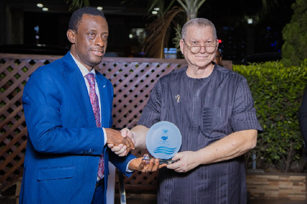 Kwabena Okyere Darko-Mensah with  Samuel Shay