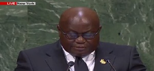President Akufo-Addo delivering his speech
