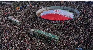 Funerals for Iranian commanders killed in the first days of the war took place in Tehran on Wed.