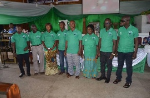 The new executive members of CREMA inaugurated by the Deputy Minister of Lands and Natural Resources