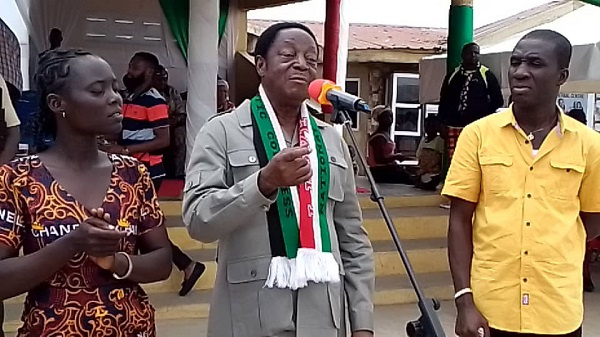 Kwabena Duffour addressed party executives and supporters at Gomoa West