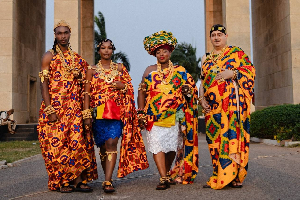L-R Amb. Cash-Eric Michael, Amb. Zino, Dr Joyce Akumaa (Mama Zimbi), HRH Prof Muhammad