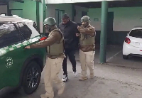Abel Stiven Carabal (M) was arrested by the police