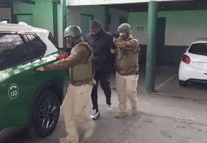Abel Stiven Carabal (M) was arrested by the police