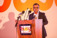 CEO of BusyInternet Praveen Sadalage speaking about the partnership