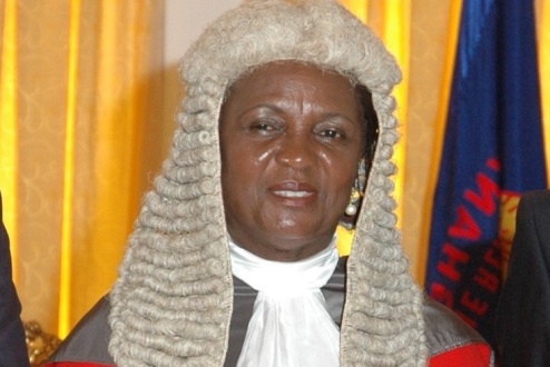 Chief Justice Georgina Theodora Wood's nomination to the position was approved by parliament in 2007
