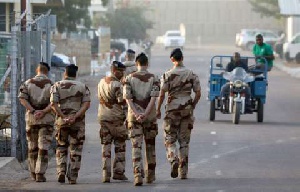 Some military personnel from the French army