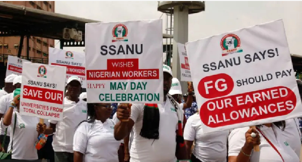 File foto of workers wey dey celebrate May Day for Abuja