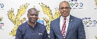 Ghana's Finance Minister, Ken Ofori-Atta & Prof. Vincent Nmehielle, African Development Bank Group
