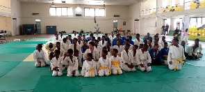 A group photo of some of the competitors
