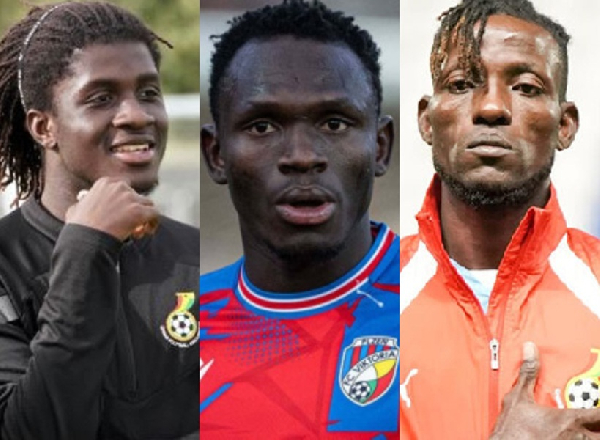 L-R: Caleb Yirenkyi, Prince Adu and Benjamin Asare featured for Ghana against South Korea