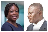 Chief State Attorney Evelyn Keelson (L), Justice Aboagye Tandoh (R)