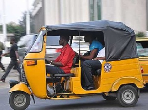 A photo of a tricycle, otherwise known as pragyia