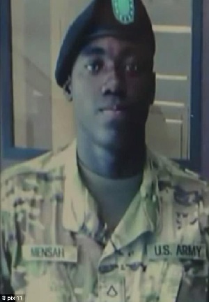 Ghanaian army soldier Mensah was killed in the Bronx fire