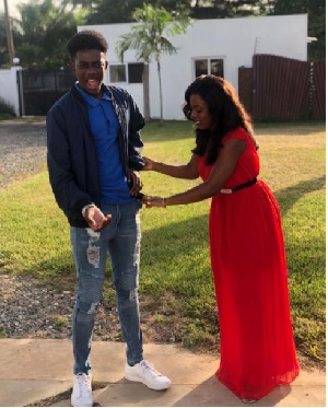 Nana Aba Anamoah and her son Paa Kow Anamoah