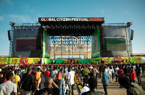 Main stage of the 2022 Global Citizen Festival in Accra