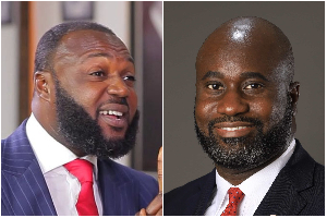 Dr John Apea (R) is leading the petition to get Ato Essien (L) pardoned