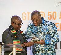 President Nana Addo Dankwa Akufo-Addo with the CEO of GTA, Akwasi Agyeman