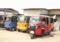 Motorbikes and tricycles were recently legalised for commercial use