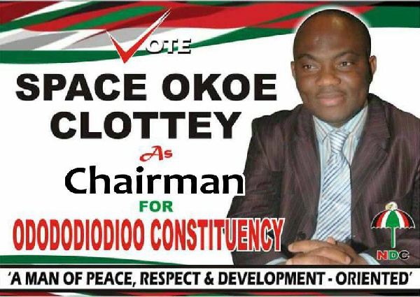 Odododiodioo Constituency NDC Chairman aspirant, Space Okoe Clottey