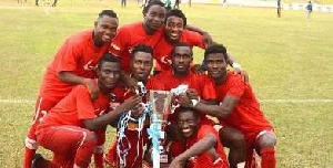 Players of Kotoko reveling in the SWAG Cup victory