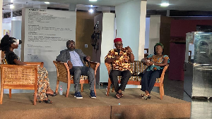 Dr Chika C Mba (second from R) and Mawuse Oliver Barker-Vormawor (second from L) among others