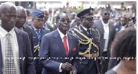 Zimbabwean President Robert Mugabe was the Guest of Honor at Ghana's 60th Anniversary parade