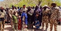 A picture of some of the rescued victims
