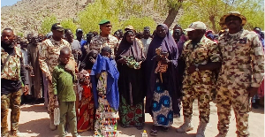 A picture of some of the rescued victims