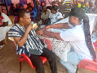The Akosombo Lions Club held a health outreach at Gberkormanya, Somanya.