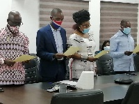 The committee was sworn in by the NPP national campaign manager, Peter Mac Manu