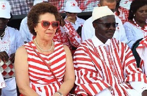 Dr. Papa Kwesi Nduom with his wife, Yvonne Nduom