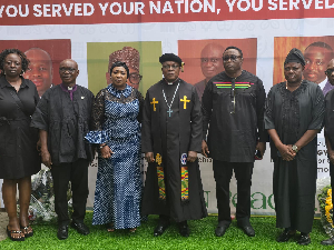Dr Bliss Agbeko (M), Chairman of the Christian Council, with some other dignitaries