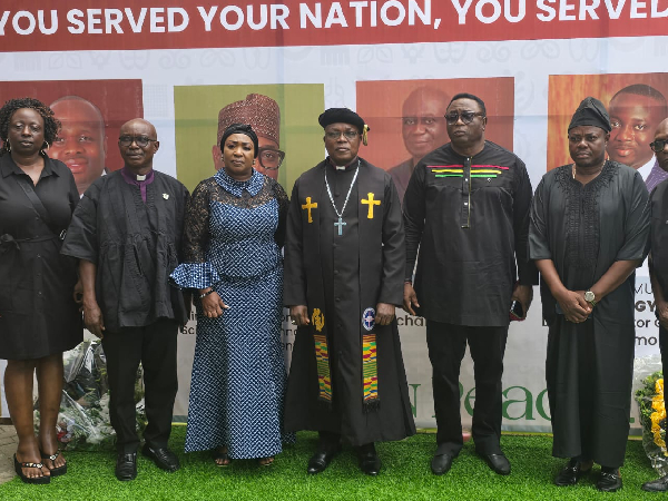 Dr Bliss Agbeko (M), Chairman of the Christian Council, with some other dignitaries