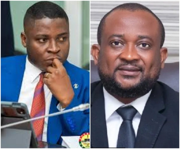 MP for Ketu North Edem Agbana (L) says Pius Hadzide doesn't deserve to speak on corruption matters