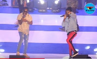 Stonebwoy and Samini thrilled their fans in a rare performance together