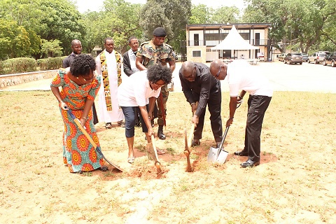 The Old Achimotan Association1968 Year Group cut a sod cut to expand the parade grounds