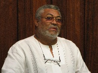 Former president of Ghana, Jerry John Rawlings
