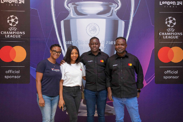 L-R: Sandra Tawiah, Sarah Mensah, George Opoku and Bossman Kwapong