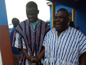 Bugri Naabu with his contender Prince Gbanso Busunu