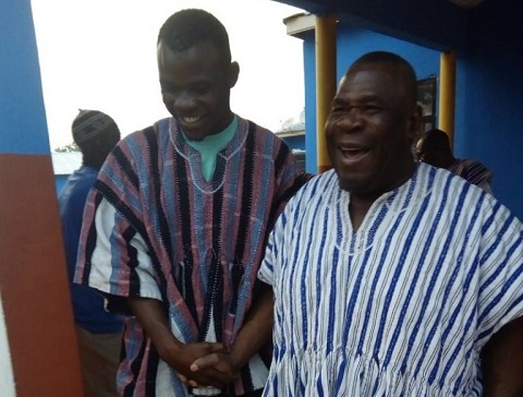 Bugri Naabu with his contender Prince Gbanso Busunu
