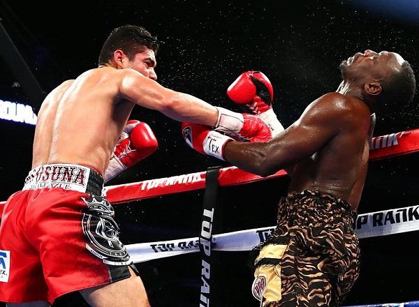 Habib Ahmed got knocked out in the 6th round by Gilberto Ramirez