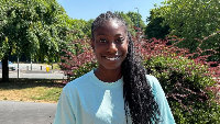 Gwen Klu has been playing tennis at the Ellesmere Tennis Academy for three and a half years, regular