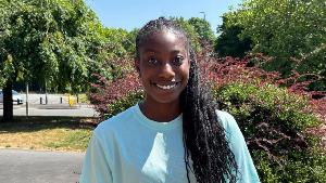 Gwen Klu has been playing tennis at the Ellesmere Tennis Academy for three and a half years, regular