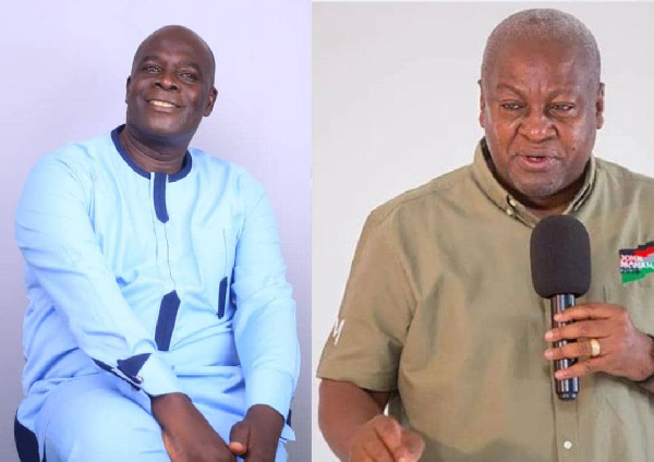 Captain Eyi Acquah and former President John Dramani Mahama