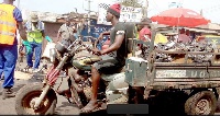 Some aboboyaas were still seen plying major streets of Accra