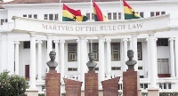 Frontage of the Supreme Court of Ghana