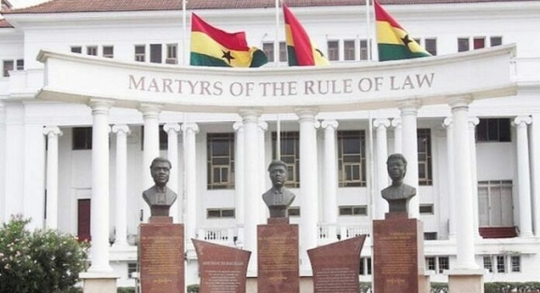 Frontage of the Supreme Court of Ghana