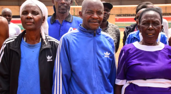 Members of the Meru chapter of Masters Athletics Kenya train together as part of a national network