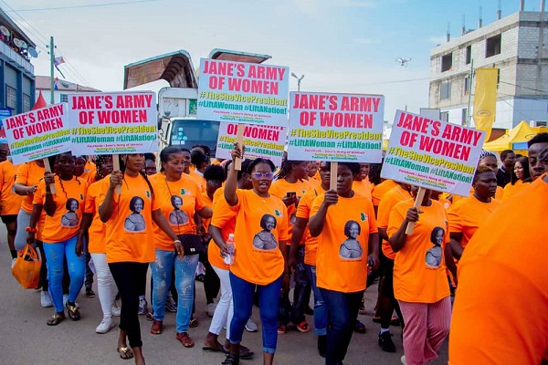 The women-led group participated in the 'Orange Friday' procession in Oguaa, Cape Coast